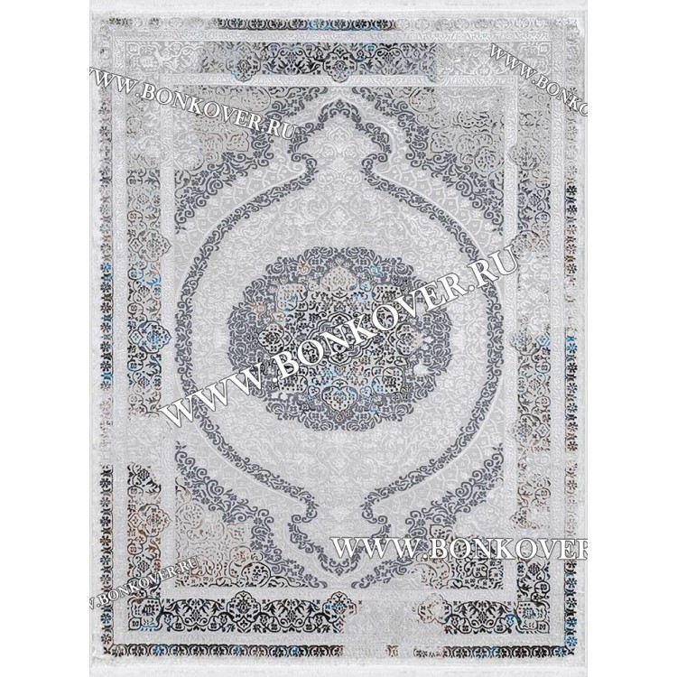 Ковер в гостиную дизайн 60 Серый