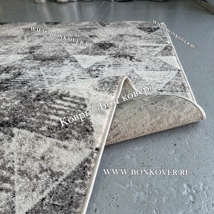 Ковер Лайт Карпет New 05 NN Геометрический Серый