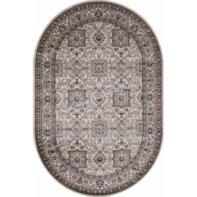 Ковер Лайт Карпет New Дизайн 78 бежевый Овал